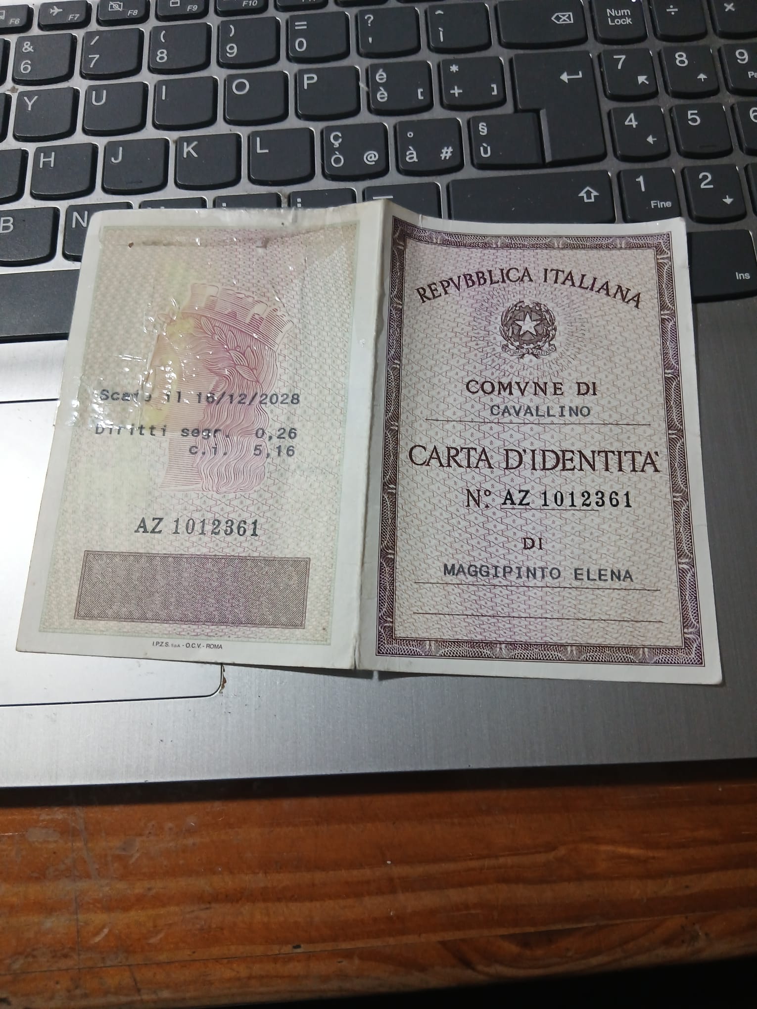 Fotocopia documento di identità