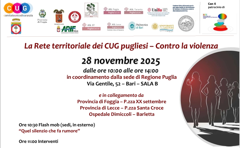 I Comitati Unici di Garanzia della Puglia contro la violenza sulle donne